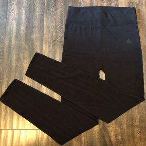 Adidas black later cut out tights